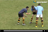 Dislodge the ball 2v1 | Ruck Clear Out