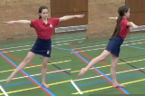1/4 Twist from sideways single leg balance into arabesque | Key 2 Calm Down